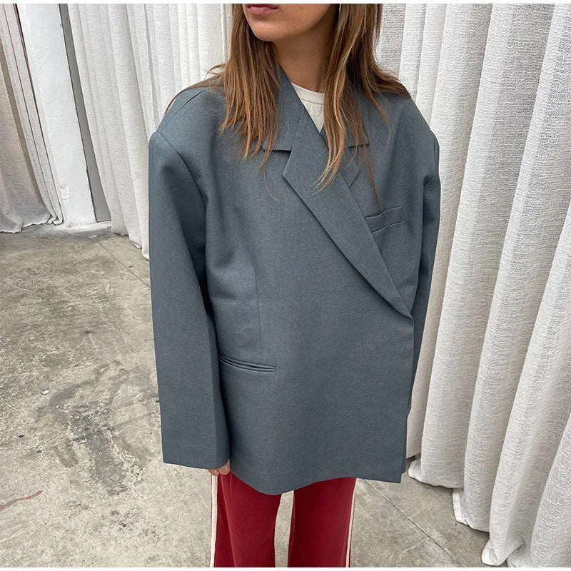 Damen Oversized Blazer Modern Elegant