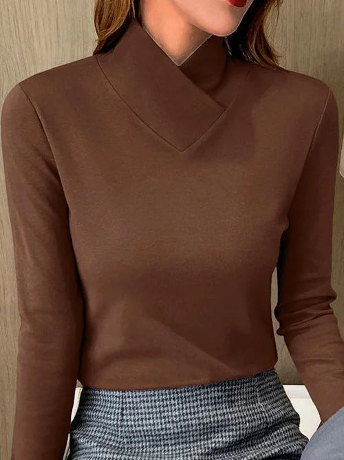 Eleganter Rollkragenpullover Damen Hochwertig