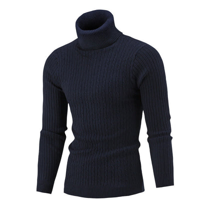 Herren Rollkragenpullover Hochwertig Strick Luxus Design