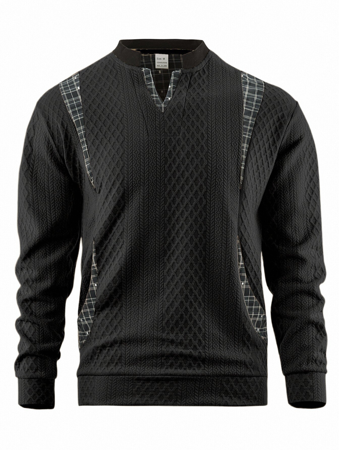 Herren Strickpullover Modern Karomuster Elegantes Design