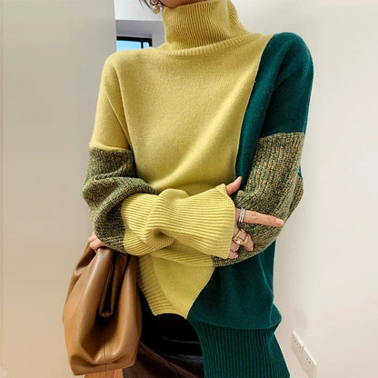 Damenschal Strickpullover Lockere Passform