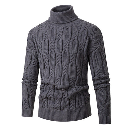 Herren Rollkragenpullover Strukturiert Elegantes Design
