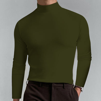 Herren Rollkragenpullover Fein Baumwolle Elegantes Design