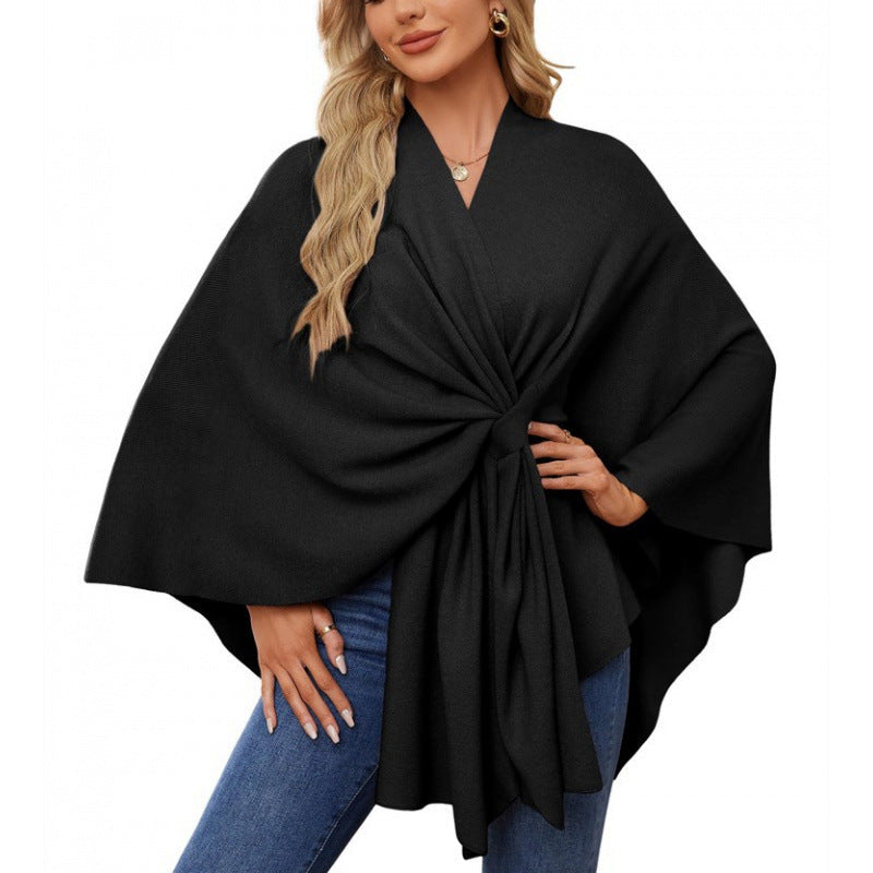 Damen Wickelmantel Modern Chic Elegantes Design