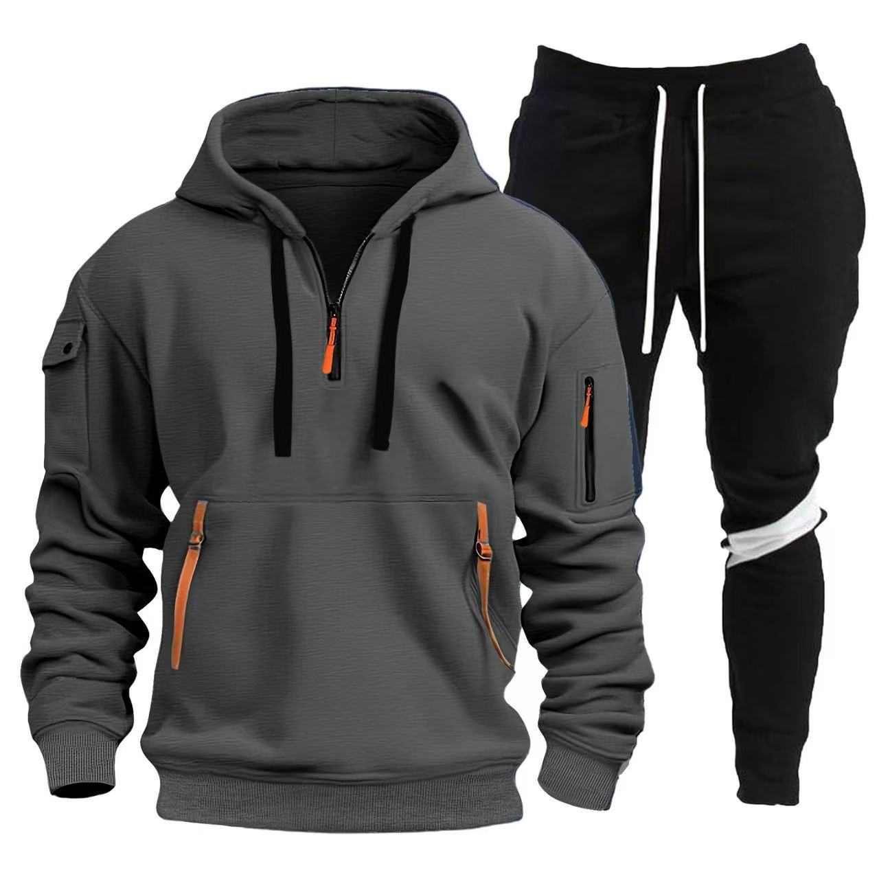 Herren Sport Outfit Hoodie Jogginghosen Set