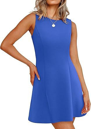 Damen Sommerkleid A-Linie Elegant Kurz