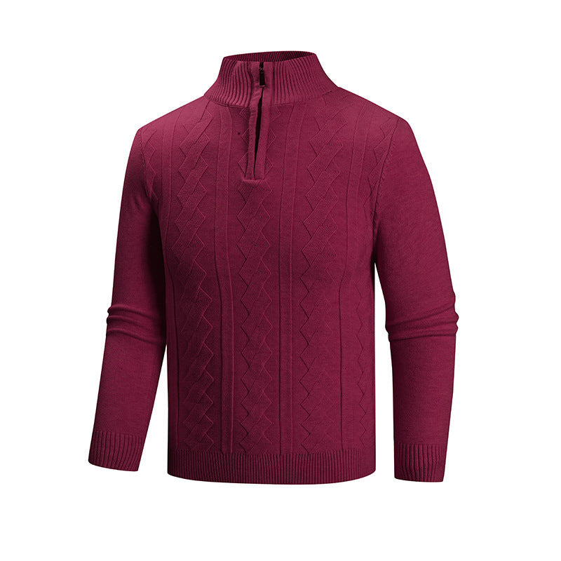 Herren Pullover Hochkragen Elegantes Design