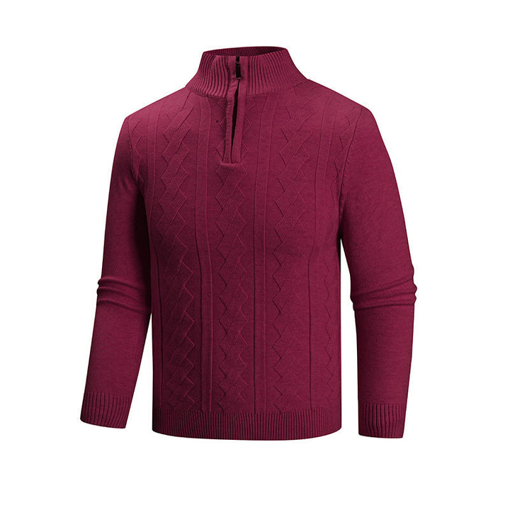 Herren Pullover Hochkragen Elegantes Design