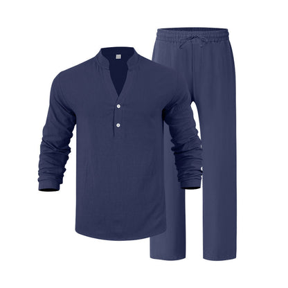 Herren Homewear-Set Bequem Elegant Lang