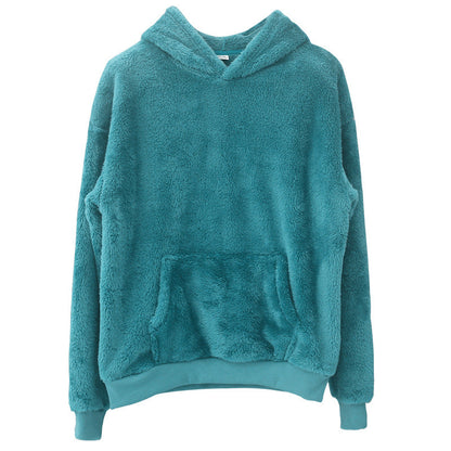Weicher Damen Pullover Fleece Kapuze
