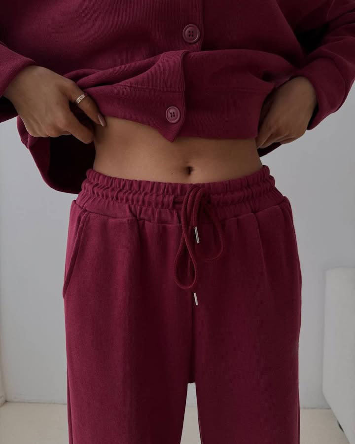 Damen Sweatshirt Bequem Sportlich Jogginganzug