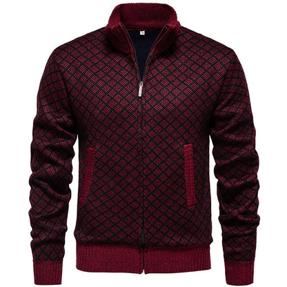 Herren Strickjacke Sportlich Modernes Design
