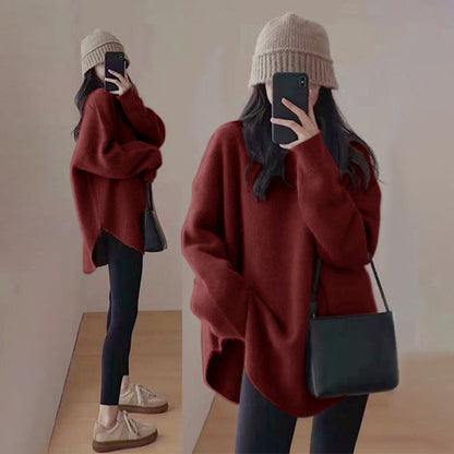 Damen Pullover Mittellang Stylish