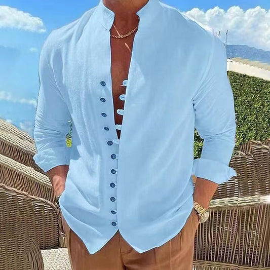 Herren Leichtgemachte Freizeithemd Casual Style - IdealeKleiden