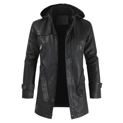 Herren Winterjacke Kapuze Modern Style
