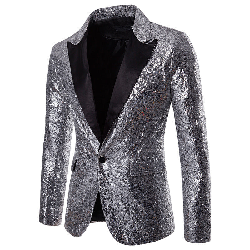 Herren Blazer Pailletten Luxus Design Elegant