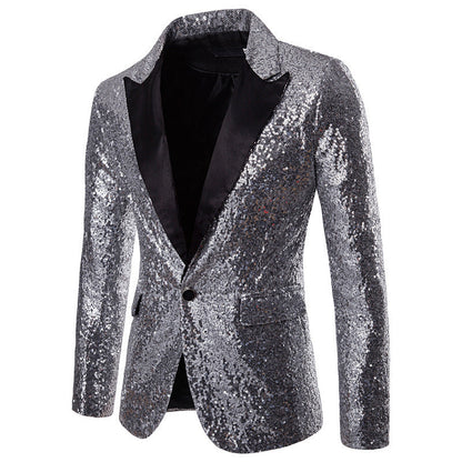Herren Blazer Pailletten Luxus Design Elegant