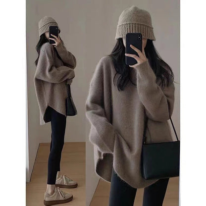 Damen Pullover Mittellang Stylish