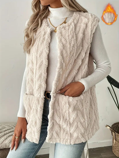 Damen Strickweste Luxus Design Elegant