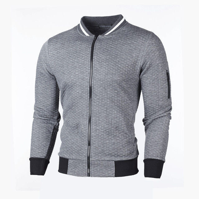 Herren Sweatjacke Hochwertig Reißverschluss TascheSportlich - IdealeKleiden