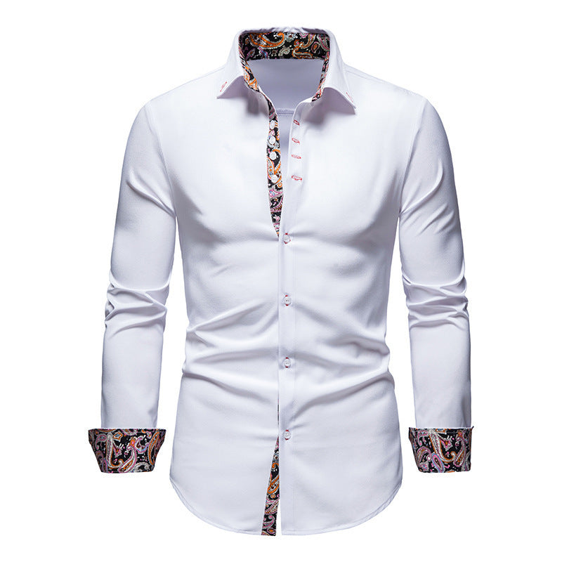 Herren Hemd Paisley Muster Exklusiv Modern