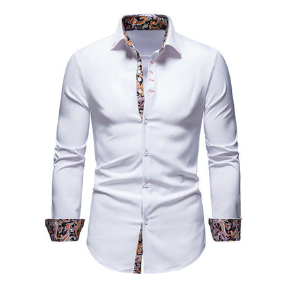 Herren Hemd Paisley Muster Exklusiv Modern