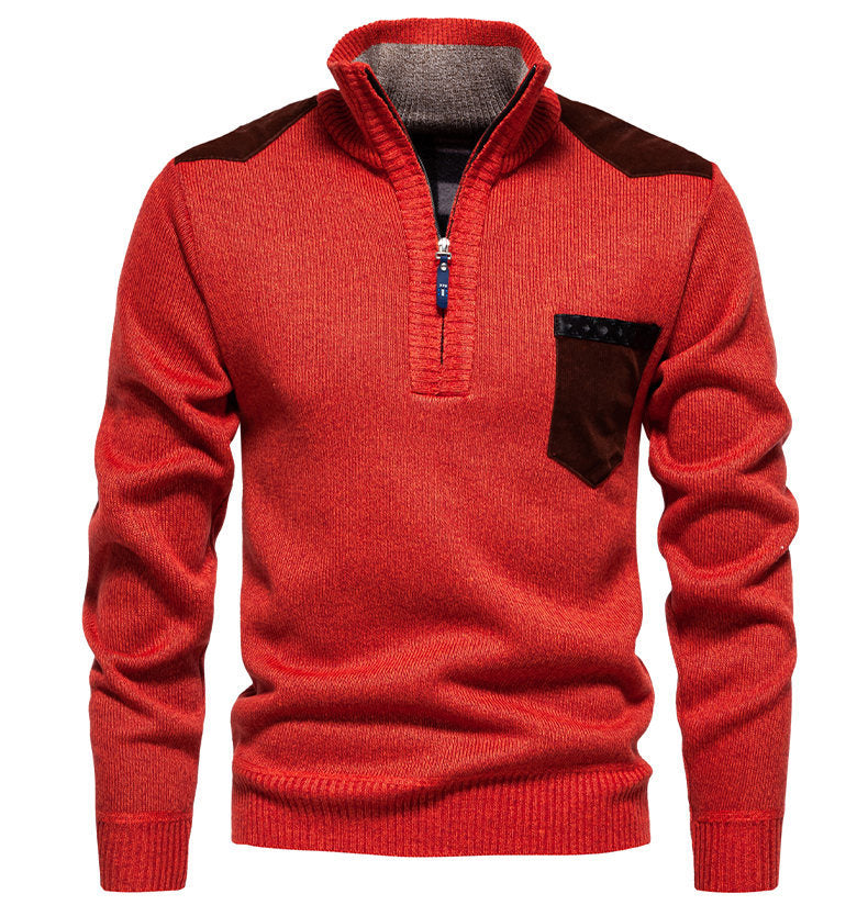 Herren Pullover Modern Halbhoch Kragen Elegantes Design