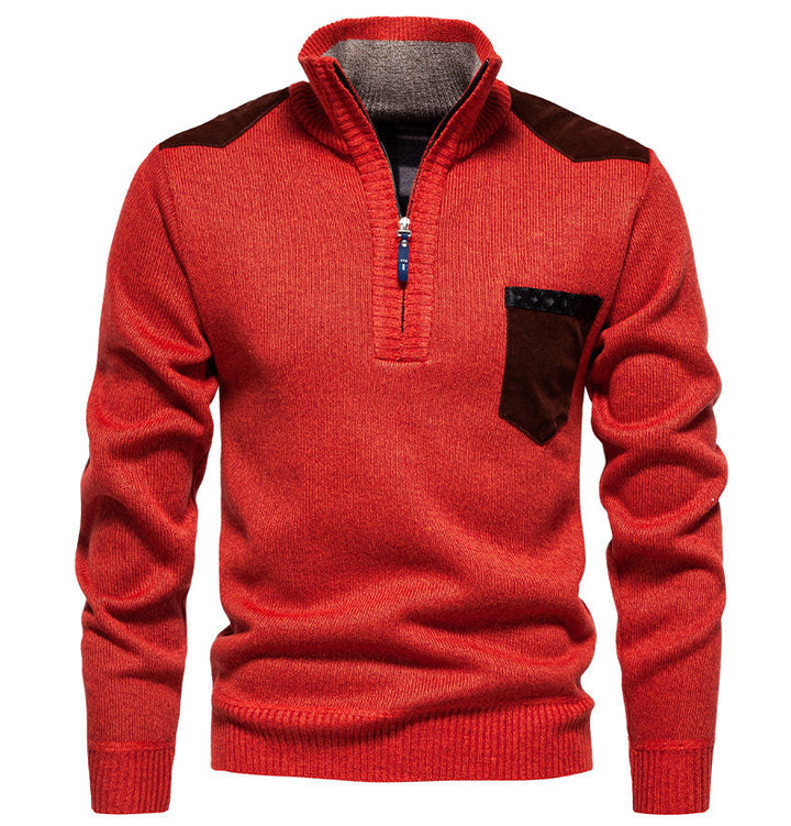 Herren Pullover Modern Halbhoch Kragen Elegantes Design