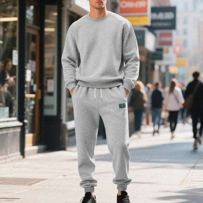 Herren Freizeitanzug Weich Fleece Elastisch