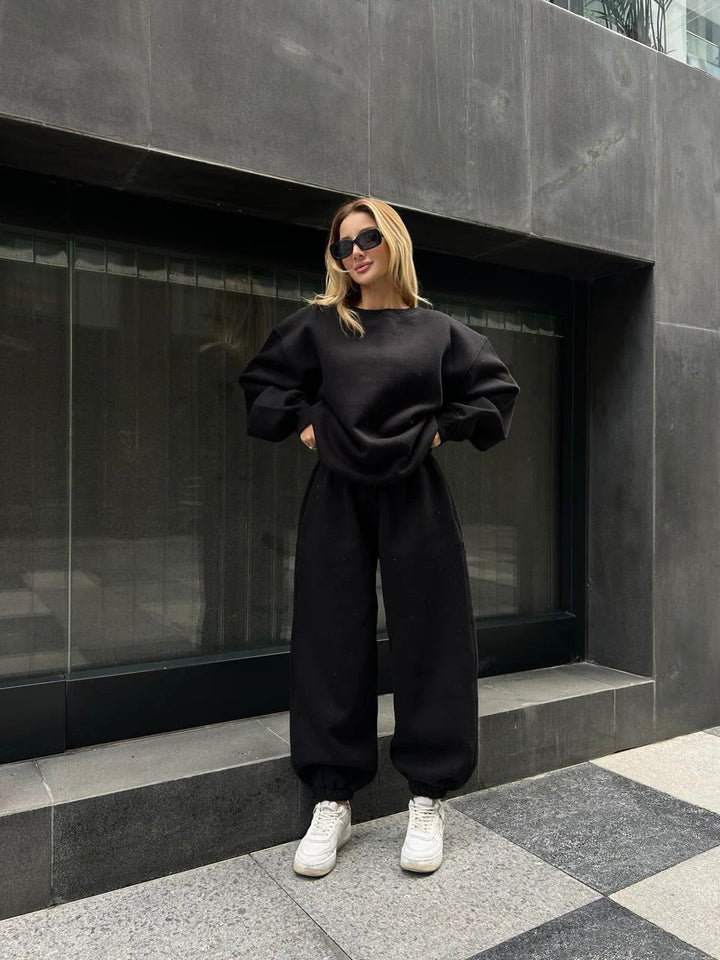 Damen Oversized Loungewear Set Bequem Elastisch