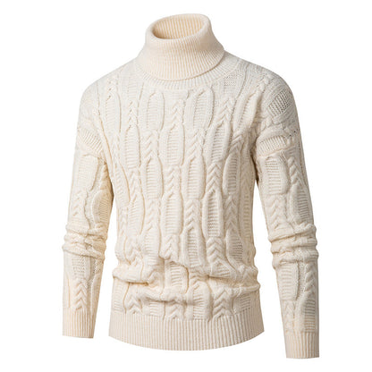 Herren Rollkragenpullover Strukturiert Elegantes Design