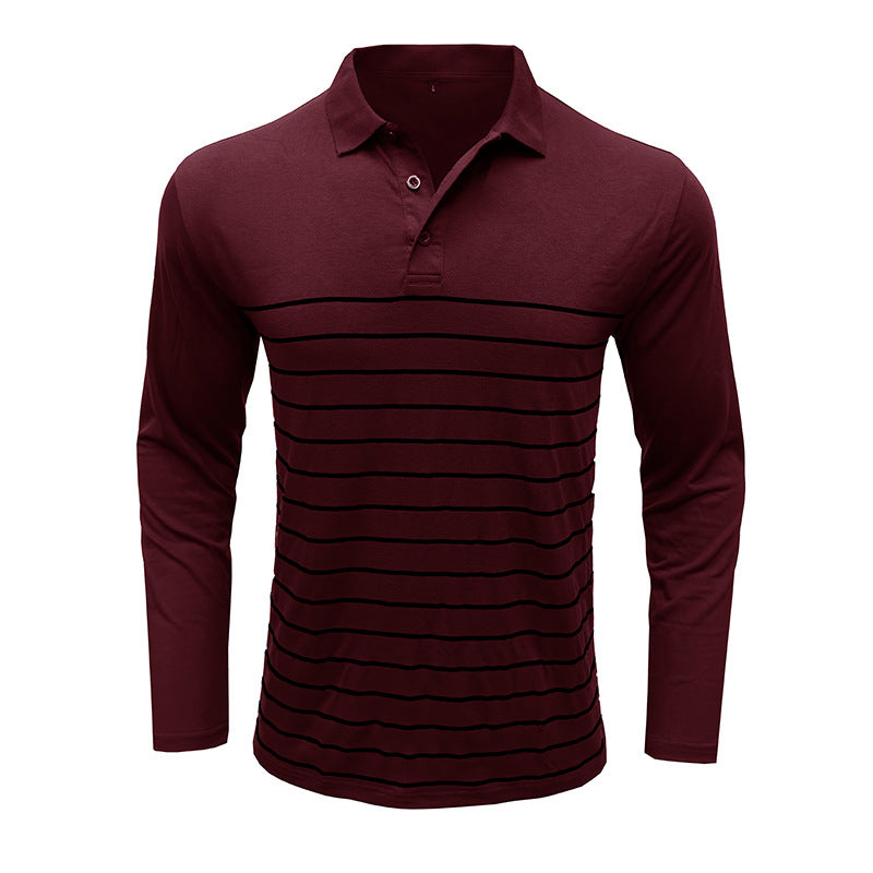 Elegante Pique Pullover Slim Fit Streifen Design
