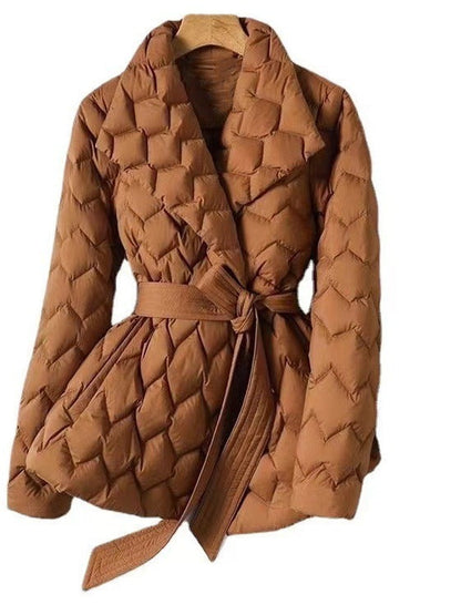 Gepolsterte Steppjacke Modern Schnüren