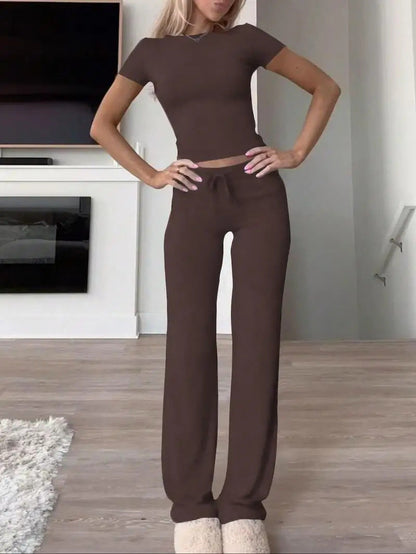 Damen Lounge Set Figurbetonter Style Bequem