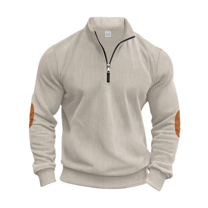 Herren Strickpullover Modern Reißverschluss Elegante Optik