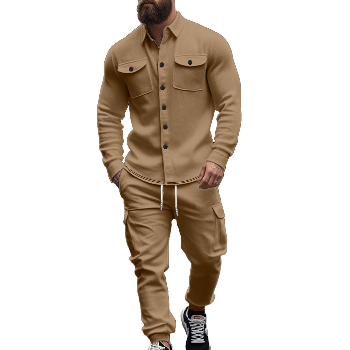 Herren Casual-Set: Bequeme Hose & Lässiges Hemd