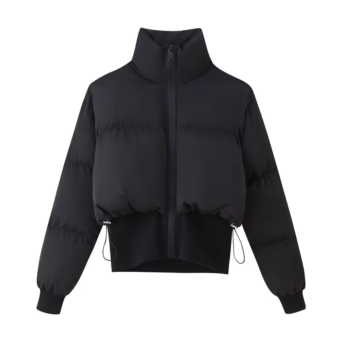 Damen Cropped Daunenjacke Modisch Warm Isoliert