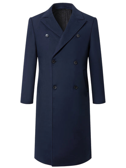 Herren Wintermantel Doppelreihig Elegant Stylish