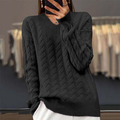 Stylische Pullover mit Zopfdesign