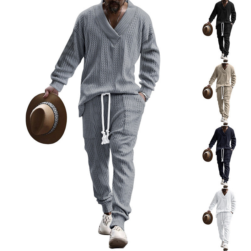 Herren Strickanzug Modern Business Set - IdealeKleiden