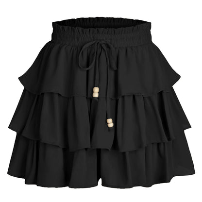 Damen Rock mit Volumen und Rüschen Elegant