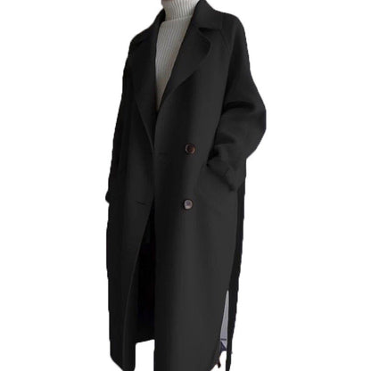 Damen Wollmantel Oversized Elegant Stylish