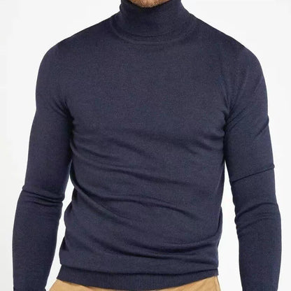 Slim Fit Rollkragenpullover Weich Atmungsaktiv