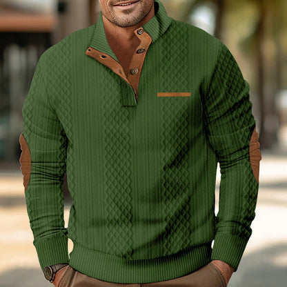 Herren Strickpullover Modern Kragen Texturiert