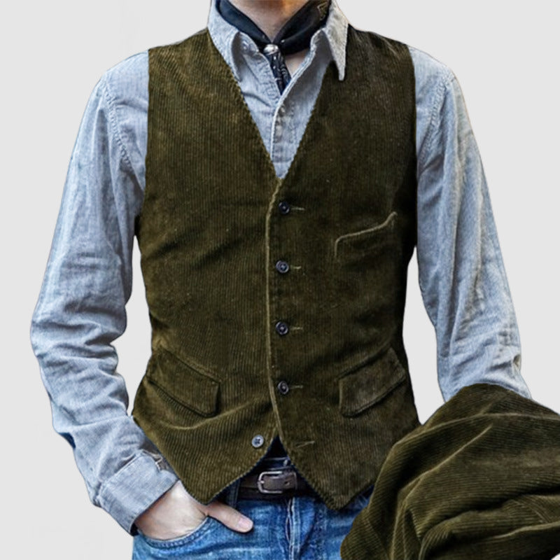 Herren Cordweste Elegant Modern Schnitt