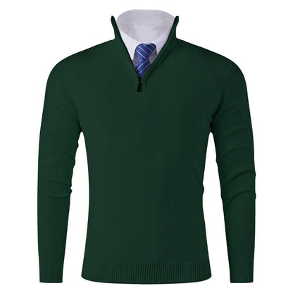 Herren Strickpullover Modern Reißverschluss Elastisch