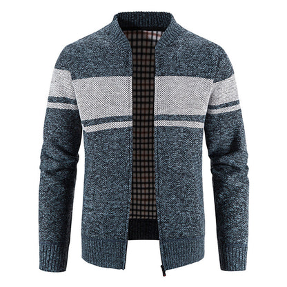 Herren Strickjacke Modern Struktur Optik