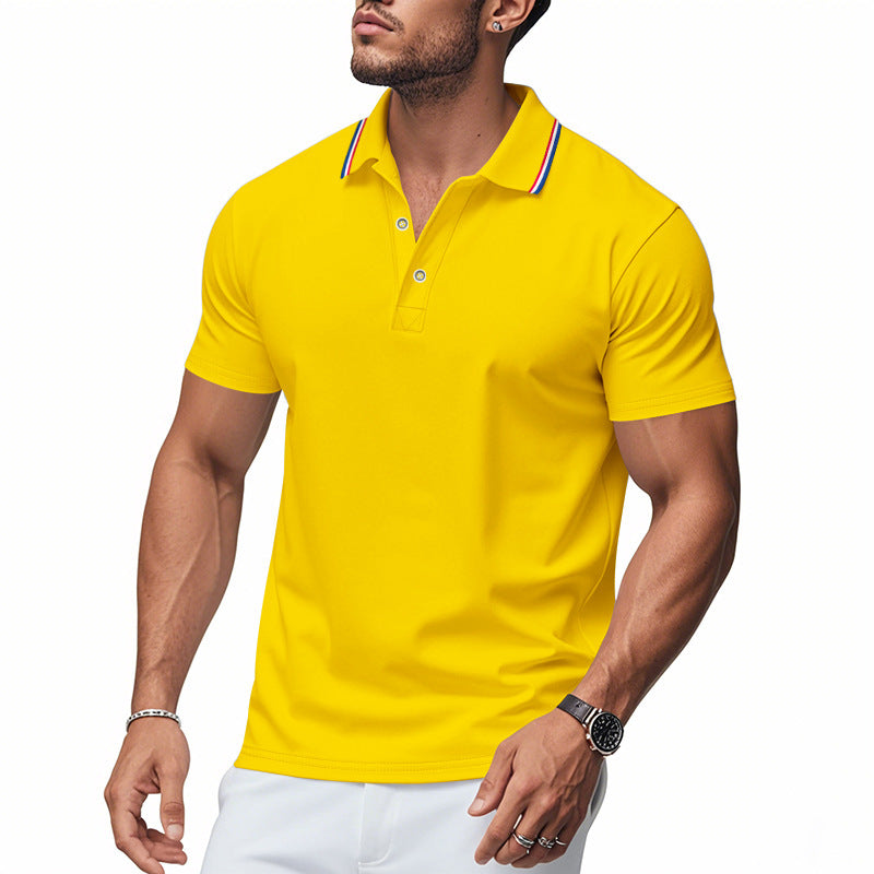 Herren Poloshirt Modern Kragen Feuchtigkeitsregulierung