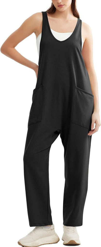 Damen Jumpsuit Comfort mit großen Taschen und Stretchstoff
