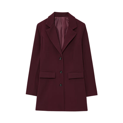 Damen Blazer Elegant Tailliert Slim Fit